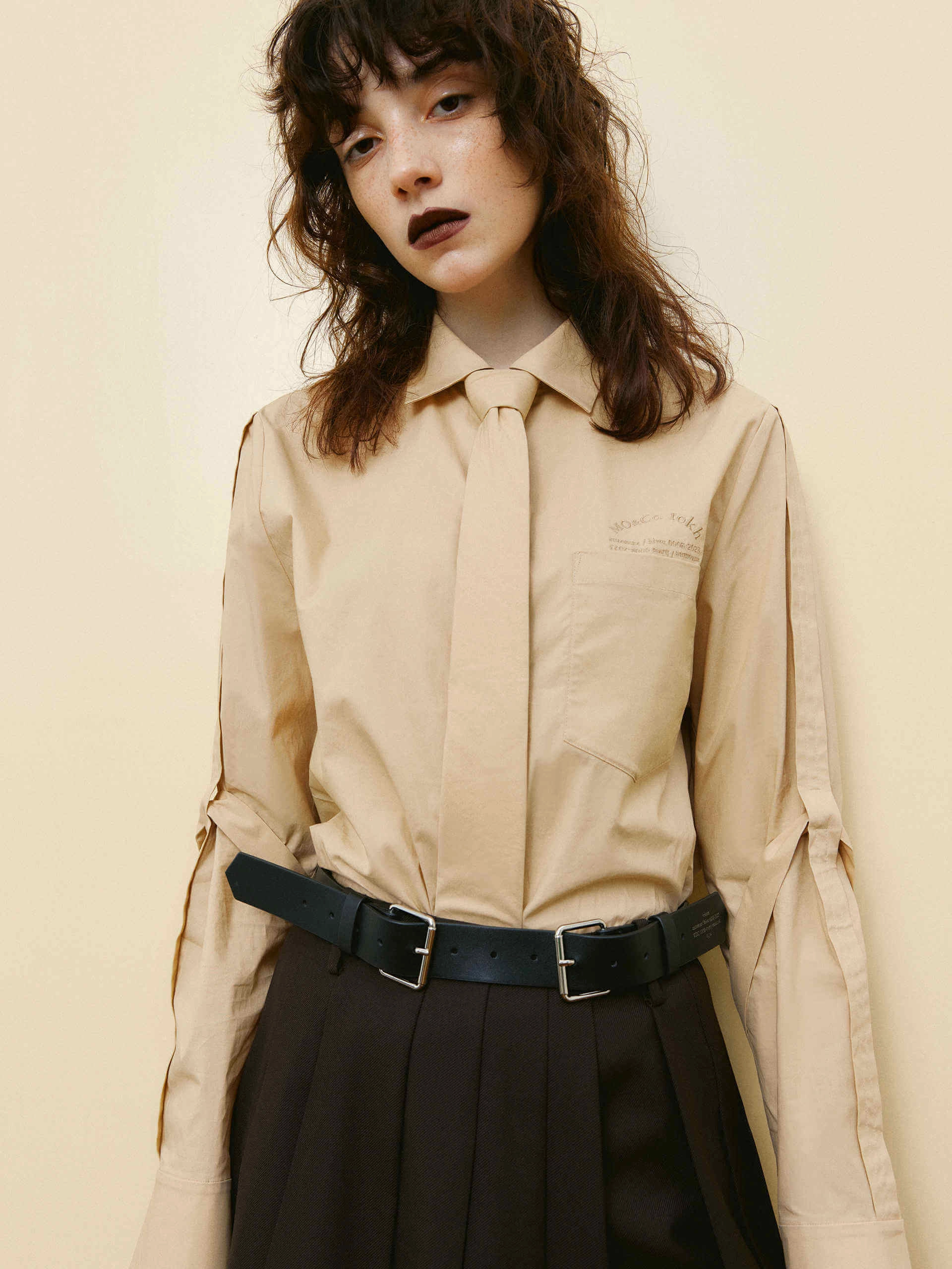 Tie Details Shirt Breathable Mesh Zones Body Mapped Zones