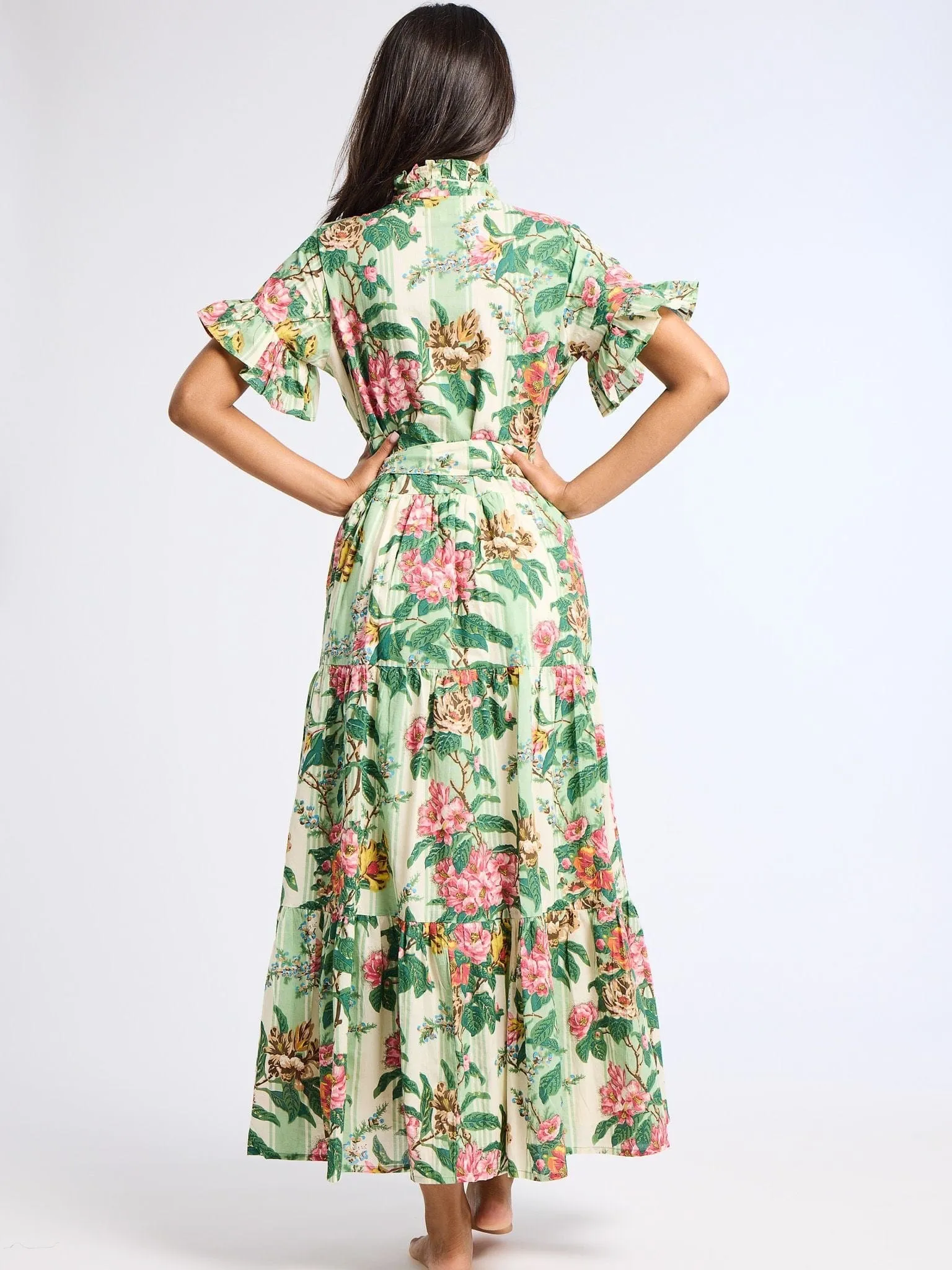 Trend Texture Victoria Dress in Garden Stripe