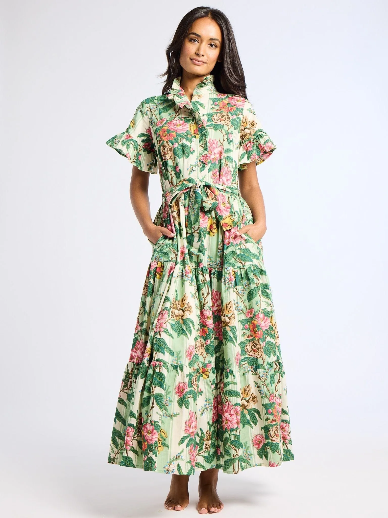 Sophisticated Touch Victoria Dress in Garden Stripe