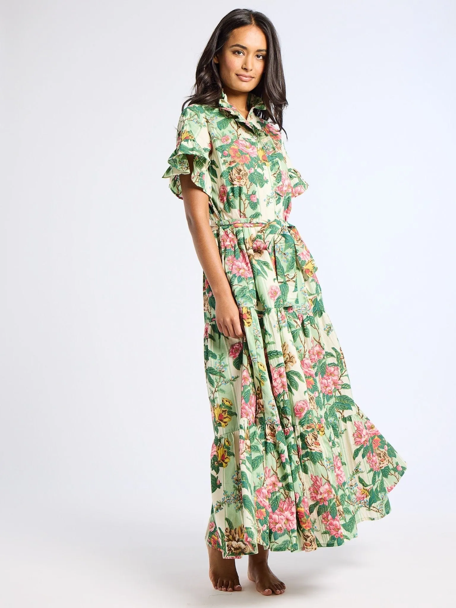 Cool Comfort Victoria Dress in Garden Stripe