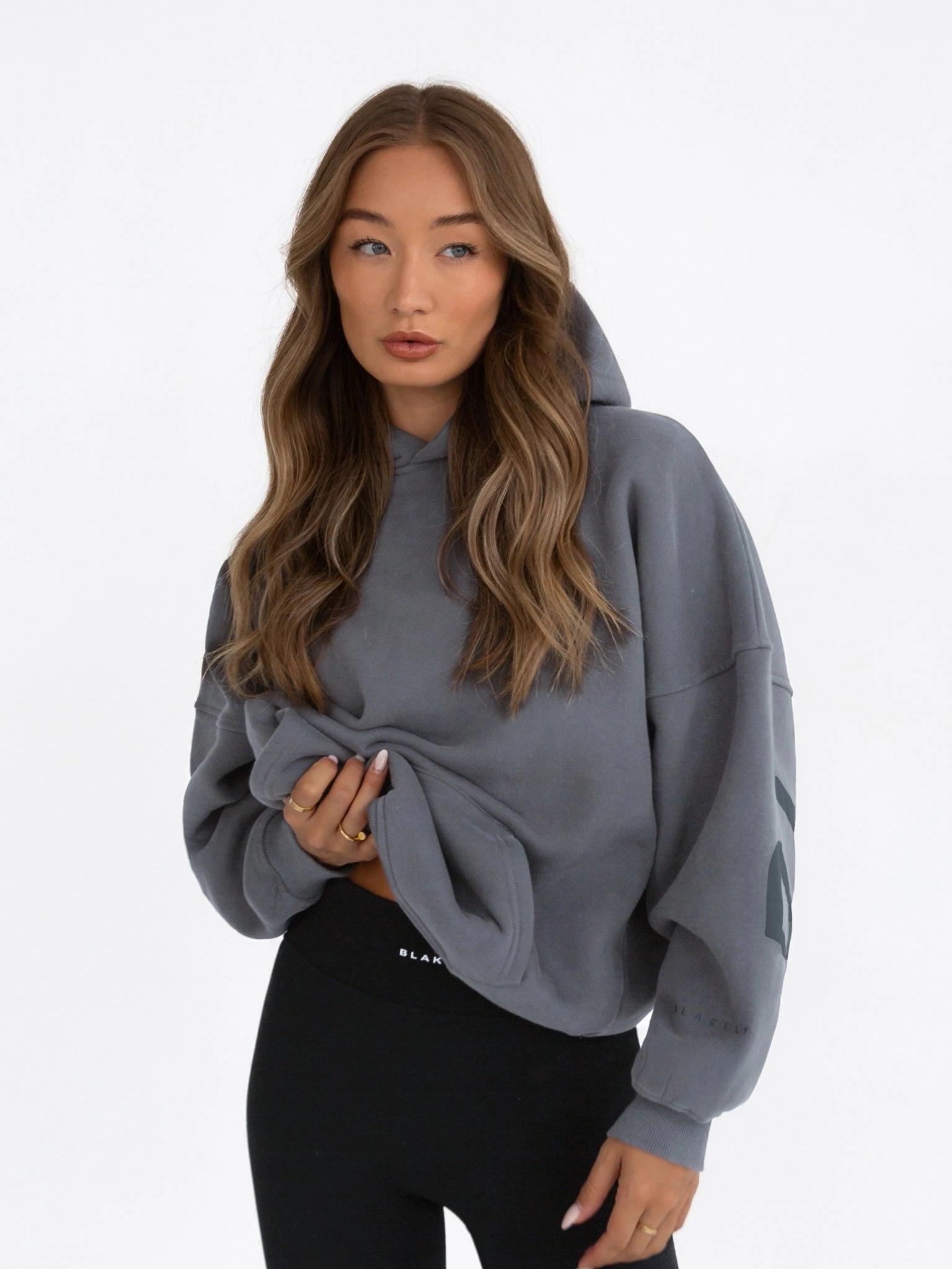 Tonal Isabel Oversized Hoodie - Charcoal Ethical Make Relaxed Cut