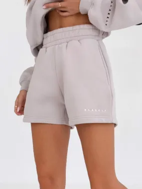 Sporty Fit Isabel Jogger Shorts - Stone