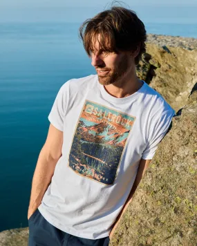 Urban Fashion Look Set In Sleeve National Park - Mens Short Sleeve T-Shirt - White