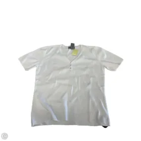Trendy Design Weekend Ready Top Short Sleeve By Designer Originals In White, Size: M