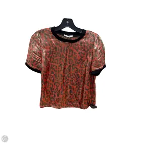 Classic Vibes Top Short Sleeve Designer By Alice   Olivia In Red, Size: Xs