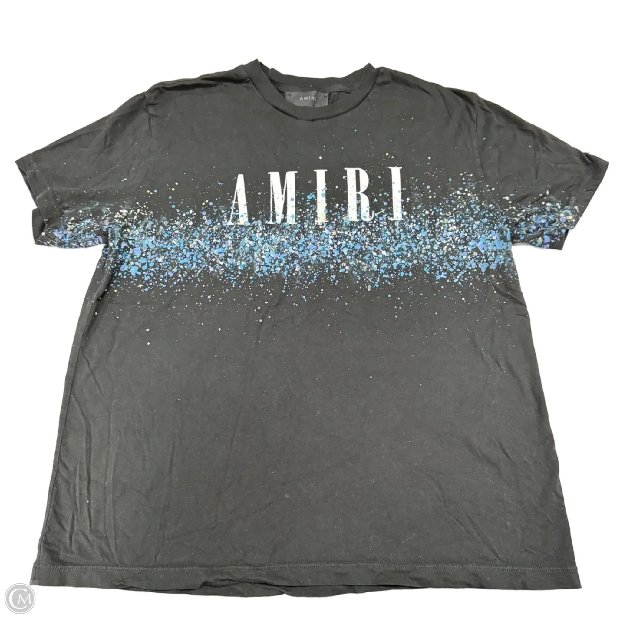 Top Short Sleeve Designer By Amiri In Black, Size: S Sporty Top
