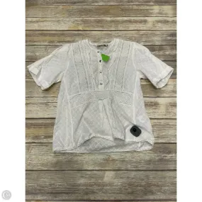 Top Short Sleeve Designer By Coach In White, Size: Xs Tagless Comfort