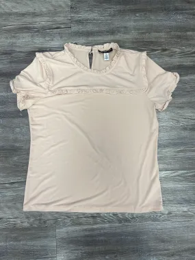 Top Short Sleeve Designer By Karl Lagerfeld In Pink, Size: M Everyday apparel Moisture Management Technology