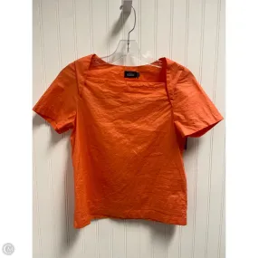 Top Short Sleeve Designer By Kate Spade In Orange, Size: Xs Urban Style Trend