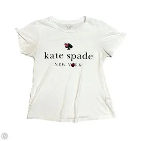 Casual Comfort Top Comfortable and Chic Top Short Sleeve Designer By Kate Spade In White, Size: M