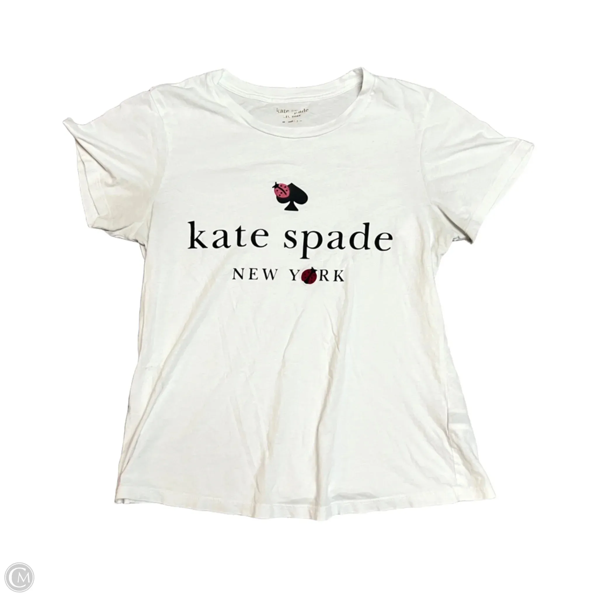 Casual Comfort Top Comfortable and Chic Top Short Sleeve Designer By Kate Spade In White, Size: M