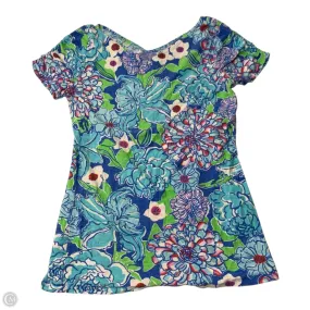 Light Comfort Top Short Sleeve Designer By Lilly Pulitzer In Blue, Size: M