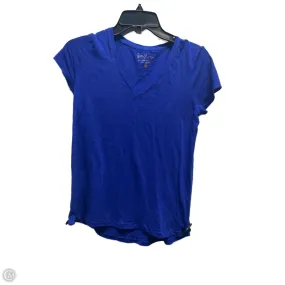 Top Short Sleeve Designer By Lilly Pulitzer In Blue, Size: Xs DropShoulderDesign Slim Waistband