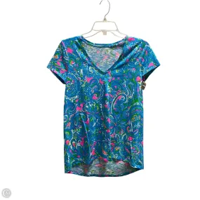 Essential layering piece Top Short Sleeve Designer By Lilly Pulitzer In Blue, Size: Xs