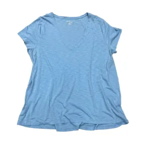 Top Short Sleeve Designer By Lilly Pulitzer In Blue, Size: Xxl Practical Design Soft Layering
