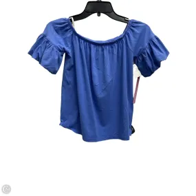 Top Short Sleeve Designer By Lilly Pulitzer In Blue, Size: Xxs Quick Change