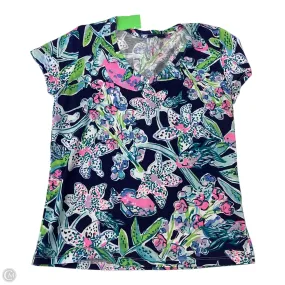 Top Short Sleeve Designer By Lilly Pulitzer In Floral Print, Size: M Casual Fashion