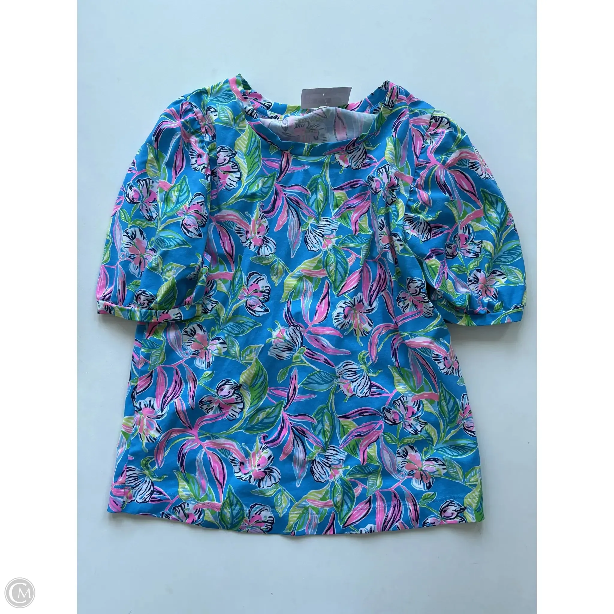 Casual Day Wear Top Short Sleeve Designer By Lilly Pulitzer In Multi-colored, Size: S
