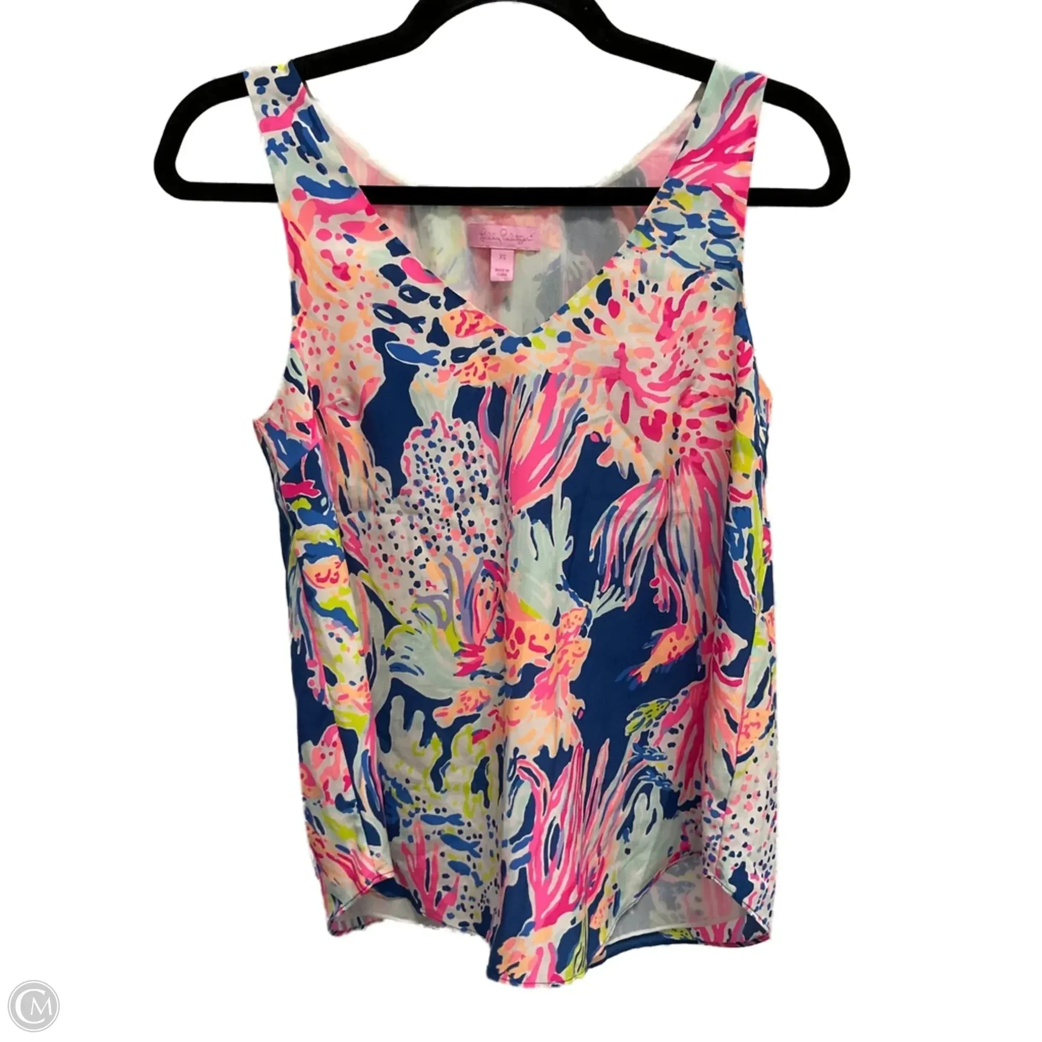Top Short Sleeve Designer By Lilly Pulitzer In Multi-colored, Size: Xs Sport Performance Design spandex blend