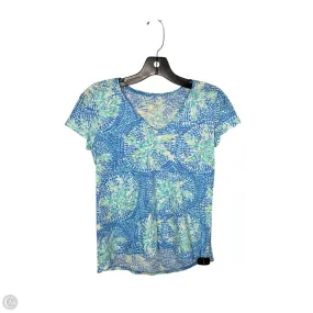 Sport Flex Heather Texture Finish Top Short Sleeve Designer By Lilly Pulitzer In Multi-colored, Size: Xxs