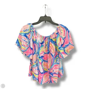 Top Short Sleeve Designer By Lilly Pulitzer In Peach, Size: S Cozy Performance Comfort Stretch Wear