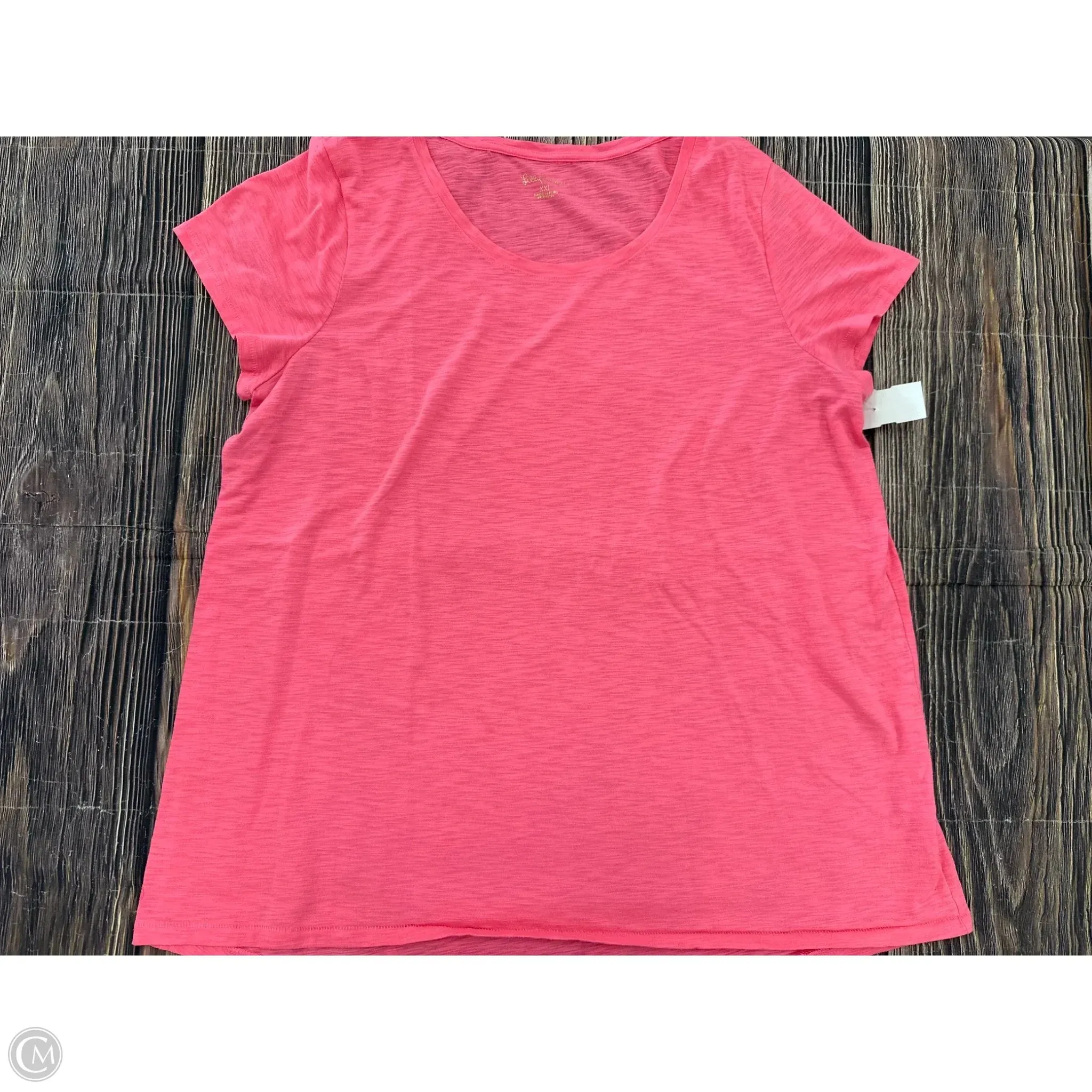 Top Short Sleeve Designer By Lilly Pulitzer In Pink, Size: 1x Soft And Comfortable