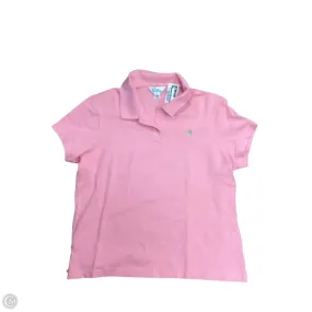 Top Short Sleeve Designer By Lilly Pulitzer In Pink, Size: Xl Minimal Design High-Quality Fabric