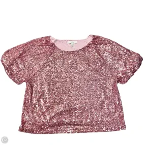 Top Short Sleeve Designer By Lilly Pulitzer In Pink, Size: Xl Fashionable