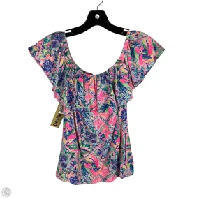 Top Short Sleeve Designer By Lilly Pulitzer In Pink, Size: Xs discount offer Sleek Performance