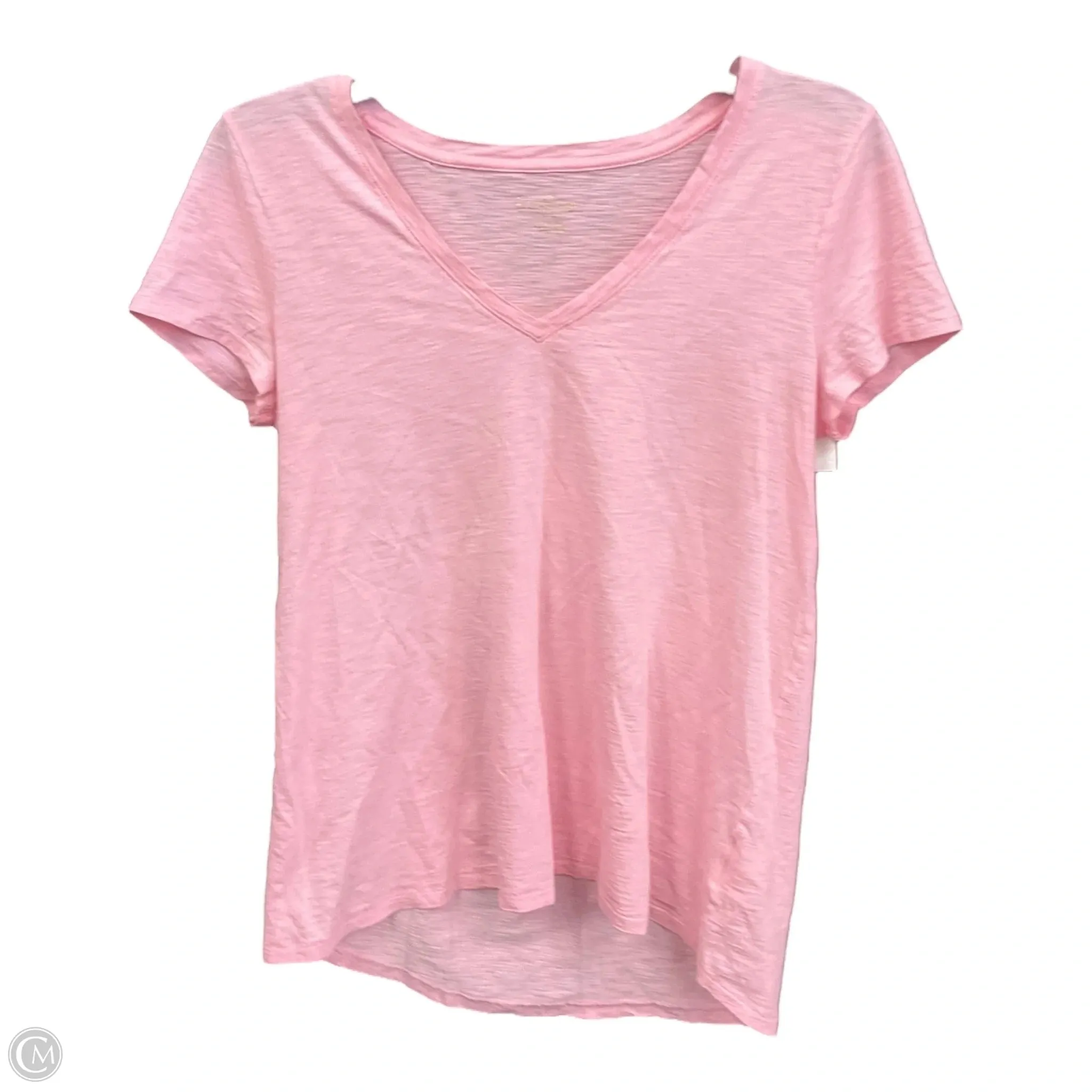 Snag Free Fabric Top Short Sleeve Designer By Lilly Pulitzer In Pink, Size: Xs