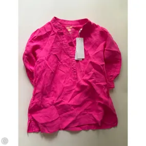 Top Short Sleeve Designer By Lilly Pulitzer In Pink, Size: Xs Skin Friendly Lining