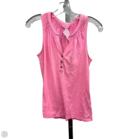 Top Short Sleeve Designer By Lilly Pulitzer In Pink, Size: Xs V neck style Reinforced Shoulder Stitching