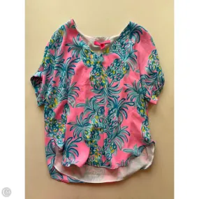 Top Short Sleeve Designer By Lilly Pulitzer In Pink, Size: Xxs Active Trend Fashion Comfort