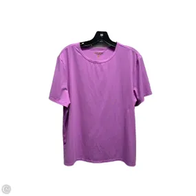 Top Short Sleeve Designer By Lilly Pulitzer In Purple, Size: L Casual Layer Look family gathering