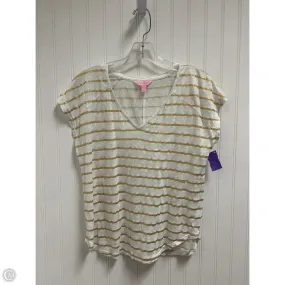 Light Casual Wear Soft Knit Top Short Sleeve Designer By Lilly Pulitzer In Striped Pattern, Size: Xs