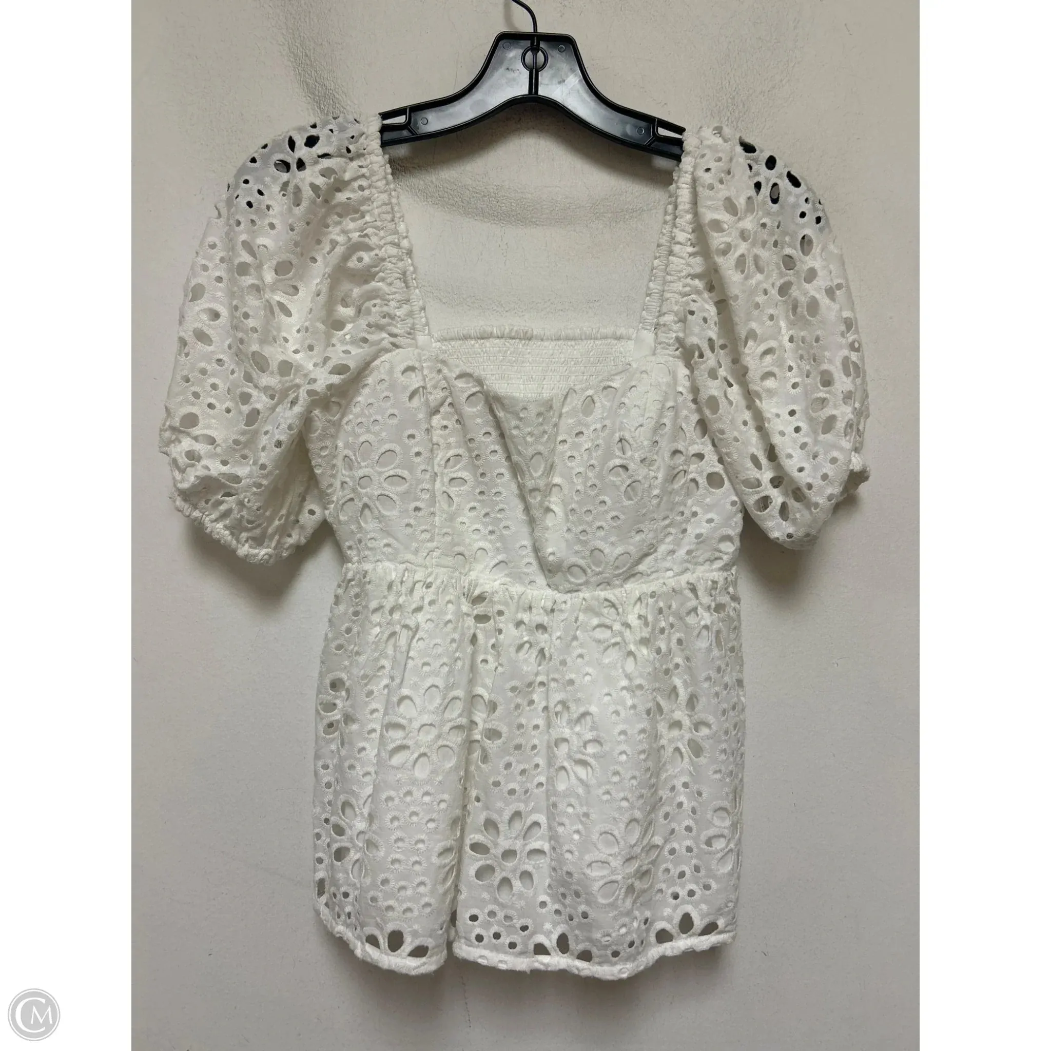 Casual Vibes Top Short Sleeve Designer By Lilly Pulitzer In White, Size: 0