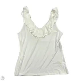 Cool and Comfortable Comfy Look Top Short Sleeve Designer By Lilly Pulitzer In White, Size: M