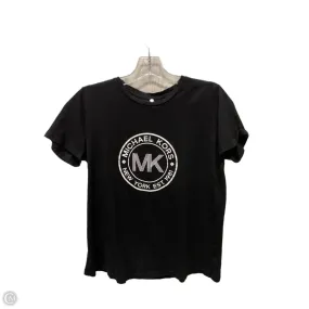 Top Short Sleeve Designer By Michael Kors In Black, Size: M UV Protection