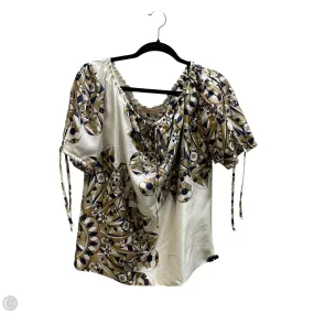 Top Short Sleeve Designer By Tory Burch In Brown, Size: Xs Sustainable Production Process