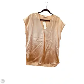 Top Short Sleeve Designer By Vince In Peach, Size: M UltraLightweight Modern Style Trend