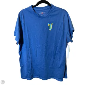 Top Short Sleeve Luxury Designer By Jordan In Navy, Size: 1x Summer Essential