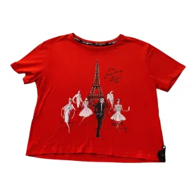 Affordable accessibility Anti Perspiration Lining Top Ss Designer By Karl Lagerfeld In Red, Size:S