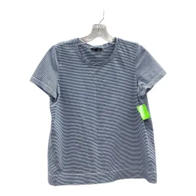 Active Layer Fit Top Ss Designer By Lafayette 148 In Blue, Size:M