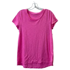 Chic Fit Breathable Waist Top Ss Designer By Lilly Pulitzer In Pink, Size:M