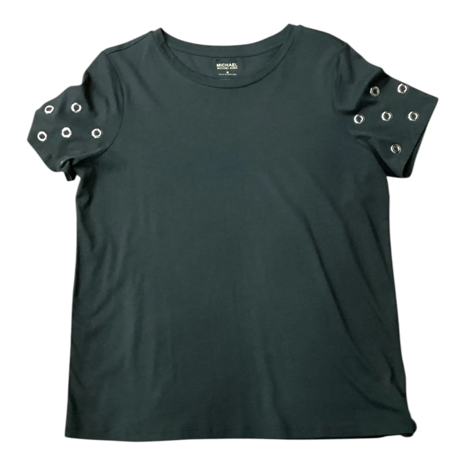 Top Ss Designer By Michael Kors In Green, Size:M Cozy Performance Basic Layer