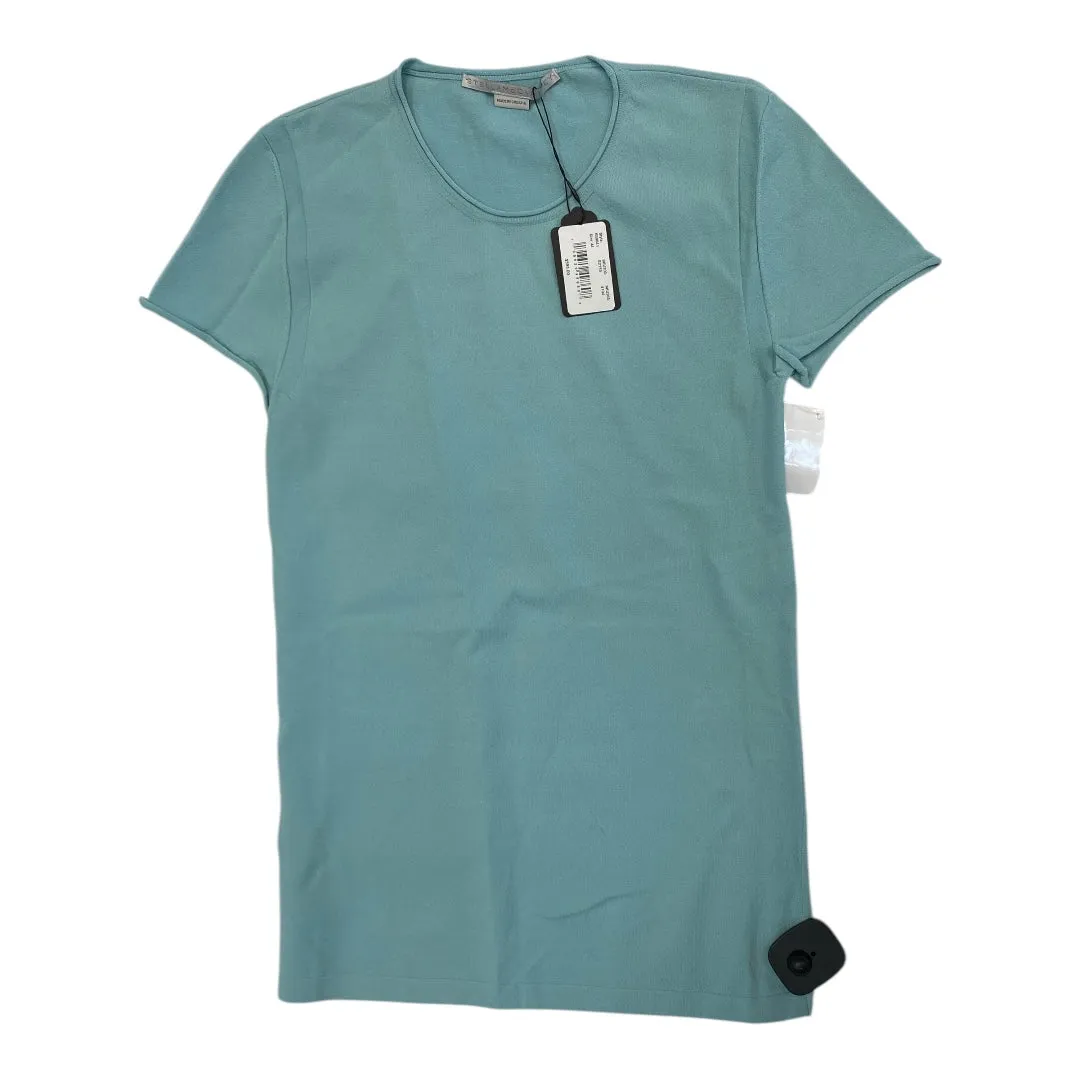 No-Fuss Design Top Ss Luxury Designer By Stella Mccartney In Blue, Size:L