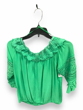 AntiPilling Technology PaddedInsulation Top 3/4 Sleeve By Lulumari In Green, Size: L