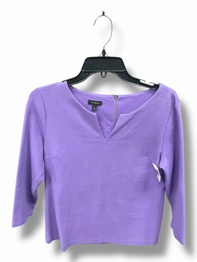 Convertible Sleeve Adaptation AntiPillTreatment Top 3/4 Sleeve By Talbots In Lavender, Size: M