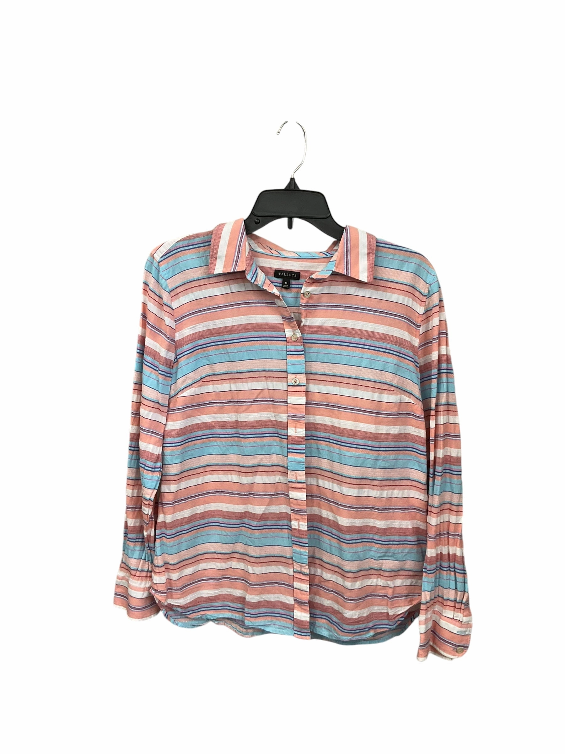 Top Long Sleeve Basic By Talbots In Multi-colored, Size: M FadeResistantTechnology