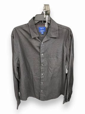 Top Long Sleeve By Apt 9 In Grey, Size: Xl Adjustable Cuffs
